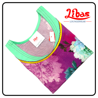 Rayon Kaftan with floral Prints - KF016 Rayon Kaftan with floral Prints - KF016