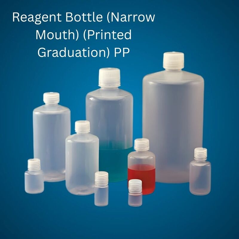 Reagent Bottle (Narrow Mouth) (Printed Graduation) PP - PL