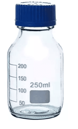 Reagent Bottle with Blue Screw Cap