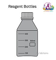 Reagent Bottle wide mouth with PP Blue screw cap Autoclavable