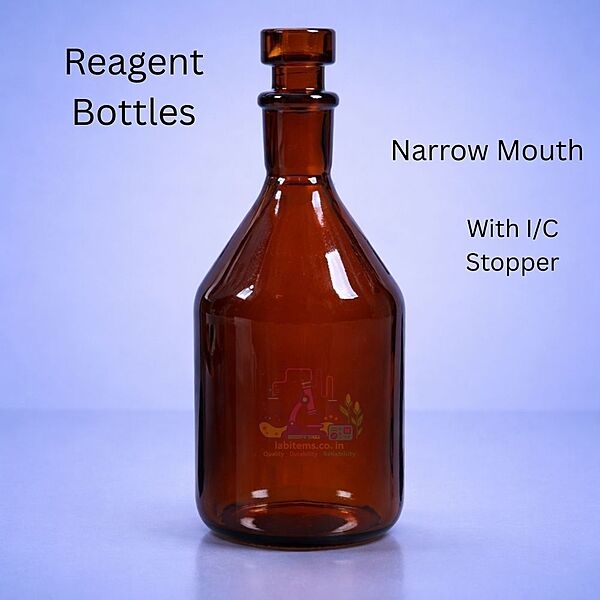 Reagent Bottles Narrow Mouth with I/C Stopper