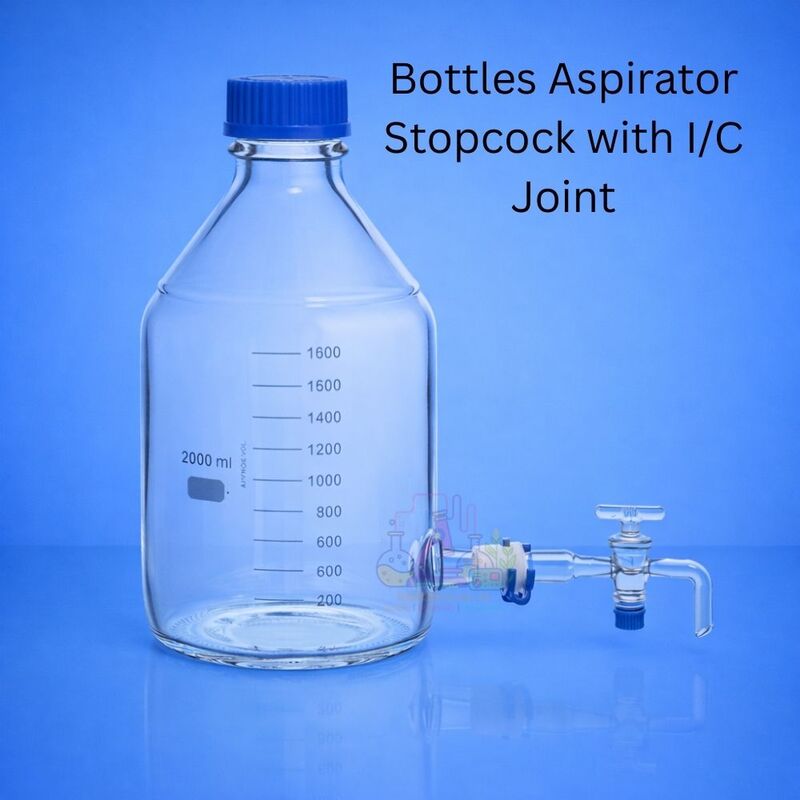 Bottles Aspirator Stopcock with I/C Joint