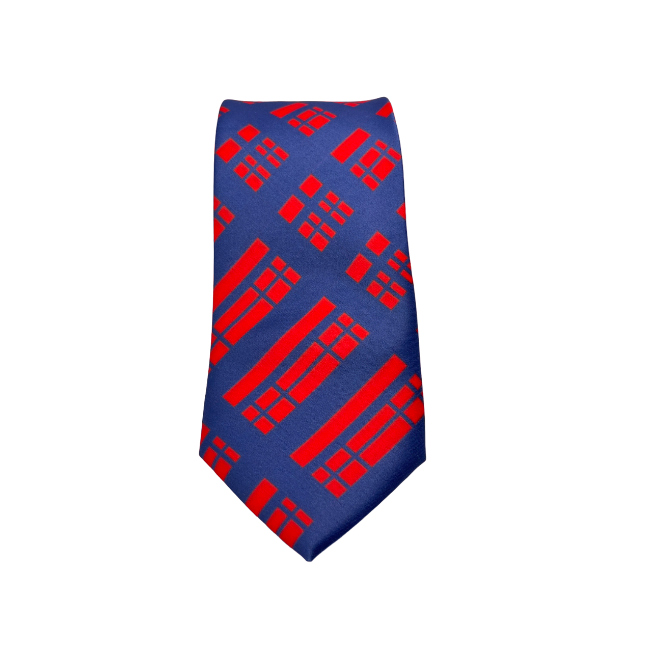 Red & Blue Checks Necktie