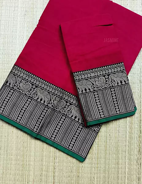 Aparna - అపర్ణ ( Narayanpet Dress material in Red Colour )
