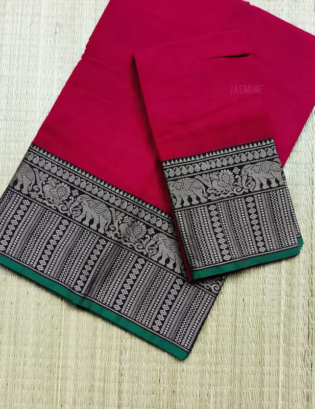 Aparna - అపర్ణ ( Narayanpet Dress material in Red Colour )