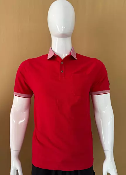 Men Red Poloshirt