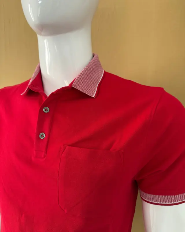 Men Red Poloshirt