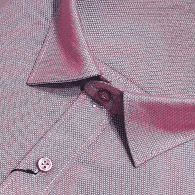 Red Blue Self Design Shirt