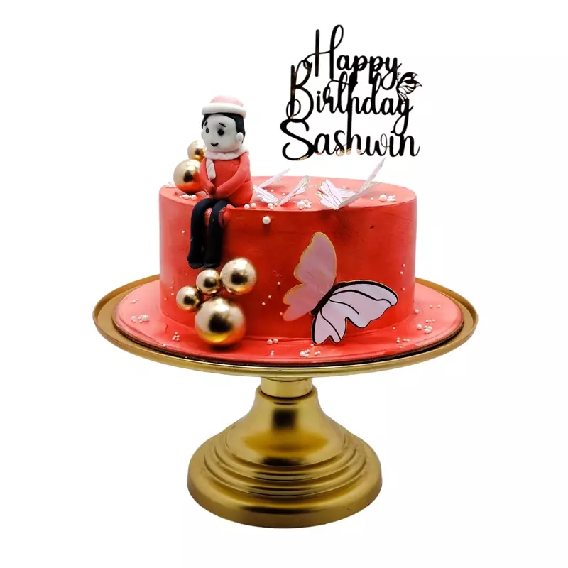 Red birthday cake