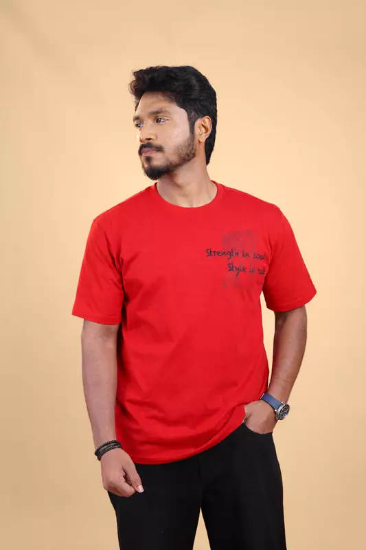 Men's Relaxed T-Shirt - Red