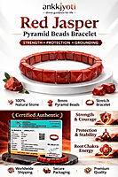 Red Jasper Pyramid Bracelet