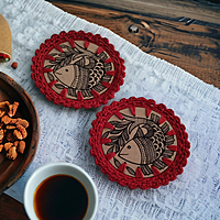 Madhubani Coasters Fish