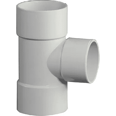 Reducing Tee, 90*75 mm, 3"*2-1/2" Inch, 4 Kg, Agriculture PVC Fittings