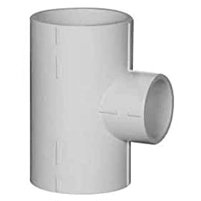 Reducing Tee, 50*15mm, 2*1/2(Inch), Supreme Aqua Gold uPVC High Pressure Plumbing System