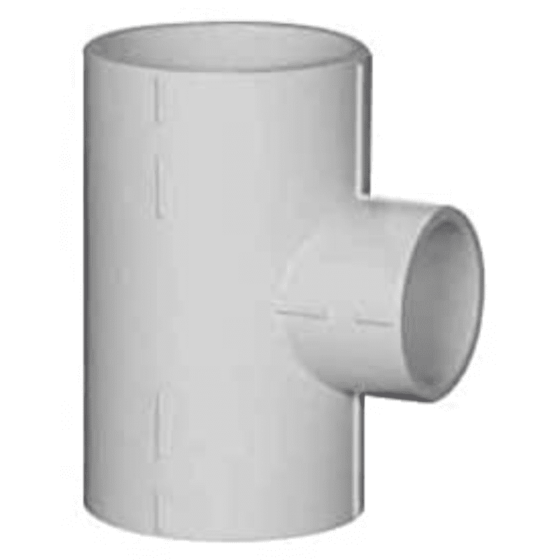 Reducing Tee, 100*32mm, 4*1-1/4(Inch), Supreme Aqua Gold uPVC High Pressure Plumbing System