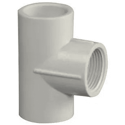 Reducing Th. Tee, 32*20 mm, 1"*1/2" Inch, Agriculture PVC Fittings