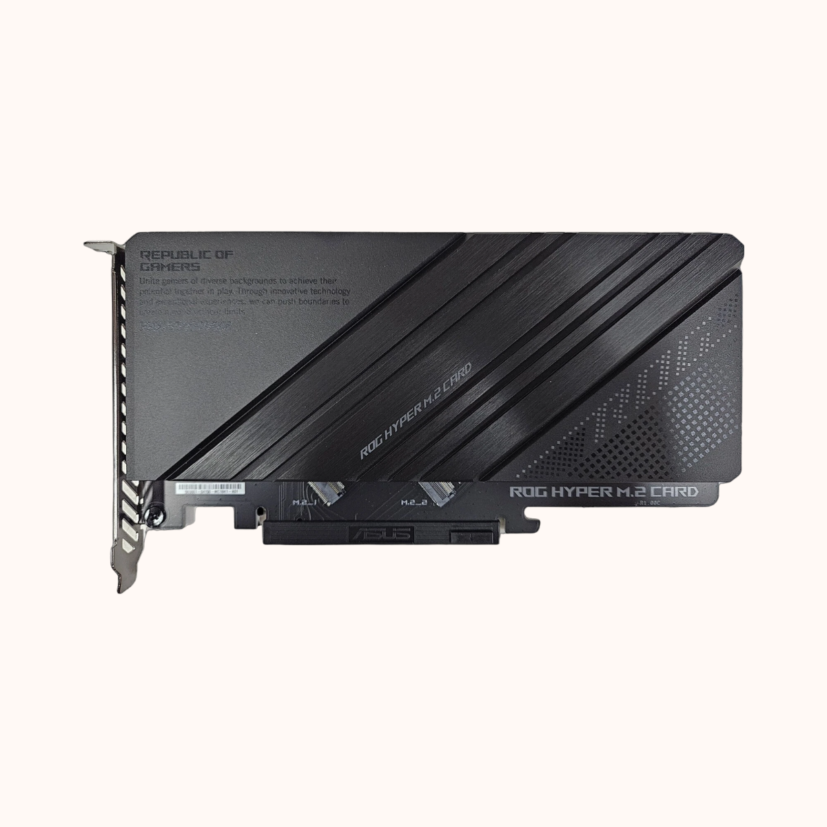 Refurbished ASUS ROG HYPER M.2 CARD PCIE NVME M.2 EXPANSION CARD x2 M2 Slots