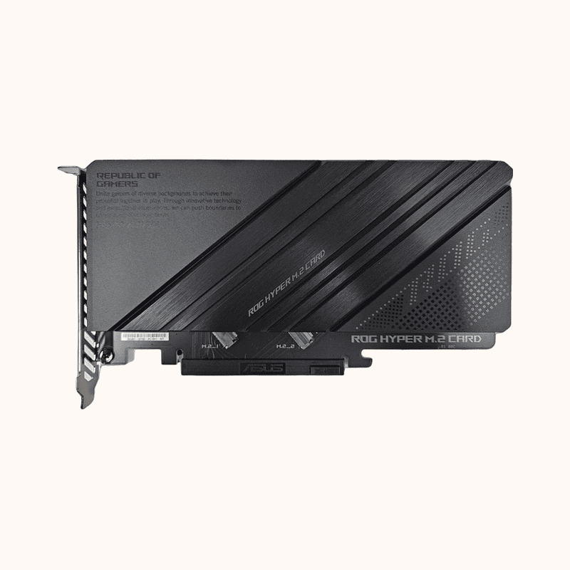 Refurbished ASUS ROG HYPER M.2 CARD PCIE NVME M.2 EXPANSION CARD x2 M2 Slots