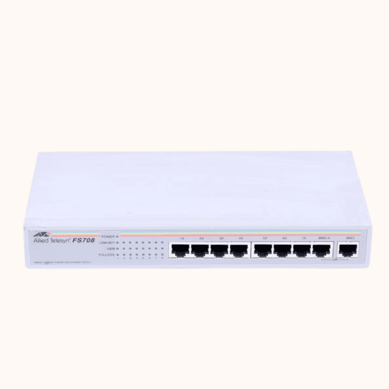 Refurbished Alied Telesyn Switch 100MB 8 Port (AT-FS708)