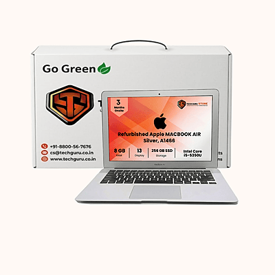 Refurbished Apple MACBOOK AIR 13-inch, 2017, Intel i5-5350U, 8GB RAM 256GB SSD DDR3 , Silver, A1466