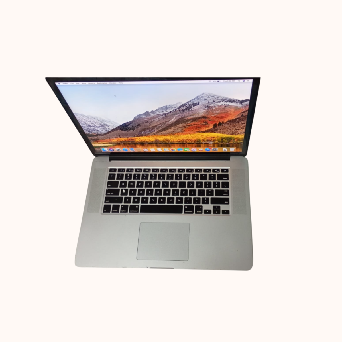 Refurbished Apple MACBOOK PRO Retina, 15", Late 2013 Intel i7-4750HQ , 8 GB/SSD 256 GB DDR3-A1398, Black