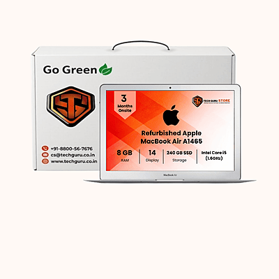 Refurbished Apple MacBook Air A1465 11.6" (128GB HDD, Intel Core i5, 1.6GHz, 4GB RAM) Laptop - Silver - MJVM2LL/A (March, 2015)