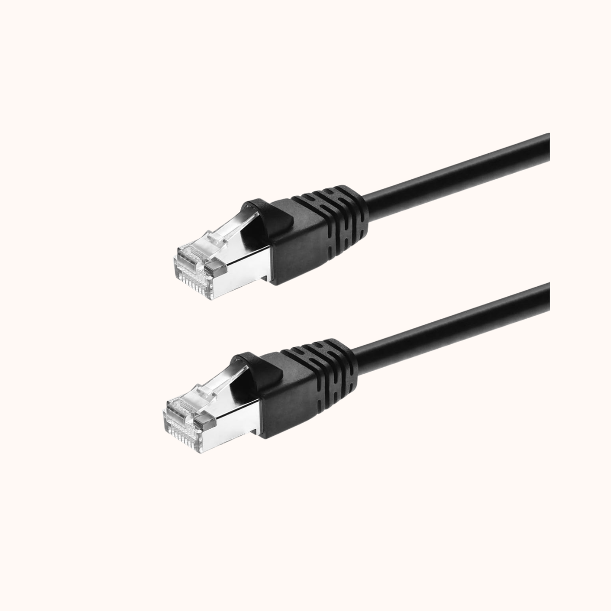 Refurbished CAT6a SSTP/SFTP Shielded Network LAN Patch Ethernet Cable RJ45 Cord 1000 Mbps 0.3 cm