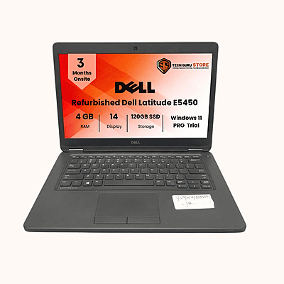 Refurbished Dell Latitude E5450| Intel Core i5 5300U|4GB RAM, 120GB SSD| 14"inch