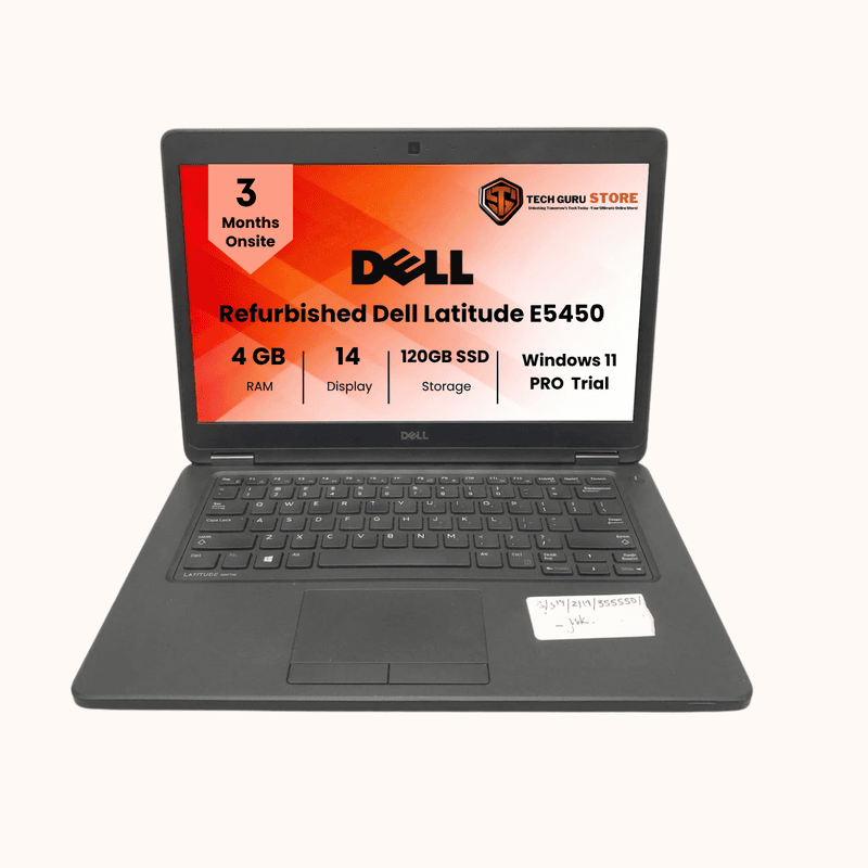 Refurbished Dell Latitude E5450| Intel Core i5 5300U|4GB RAM, 120GB SSD| 14"inch