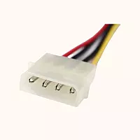 Refurbished Electronic Spices SATA Power Cable 6inch 4 Pin Molex to Left Angle SATA Power Cable Adapter
