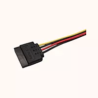 Refurbished Electronic Spices SATA Power Cable 6inch 4 Pin Molex to Left Angle SATA Power Cable Adapter
