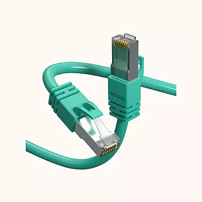 Refurbished Ethernet Cable CAT6A (12inch | 5m) Cable Dual Shielded, 100% Copper, 10 Gbps LAN Network/High Speed Internet Cable, 550MHZ