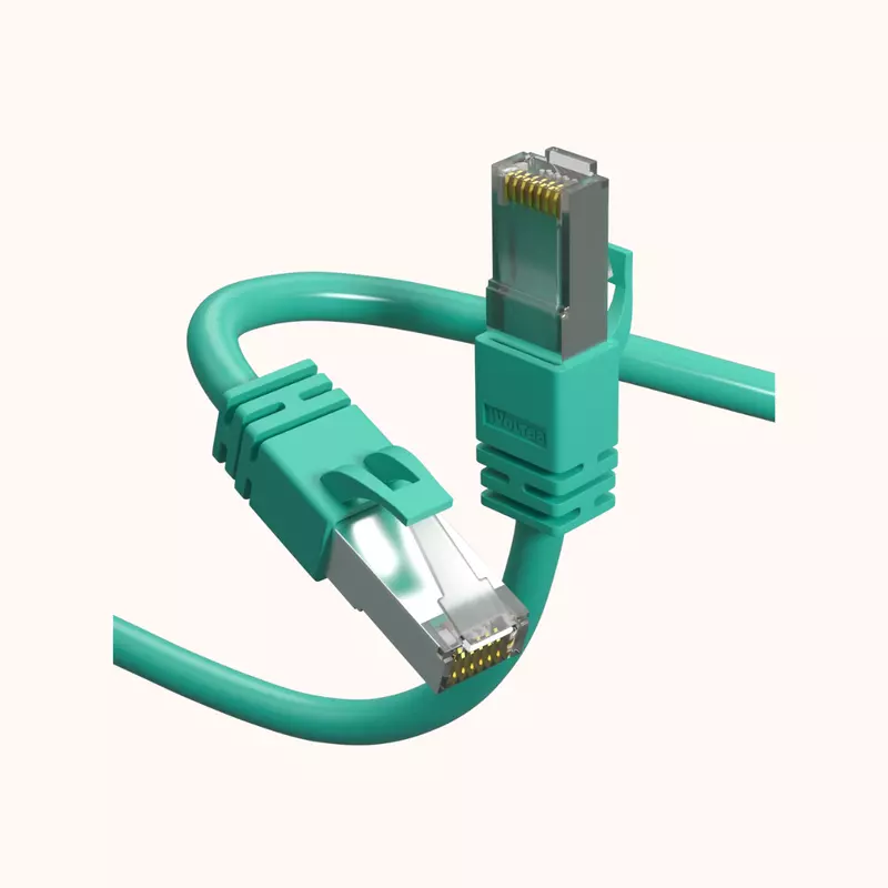 Refurbished Ethernet Cable CAT6A (12inch | 5m) Cable Dual Shielded, 100% Copper, 10 Gbps LAN Network/High Speed Internet Cable, 550MHZ
