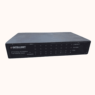 Refurbished Intelinet 8-Port Fast Ethernet Office Switch (523318-R5D)