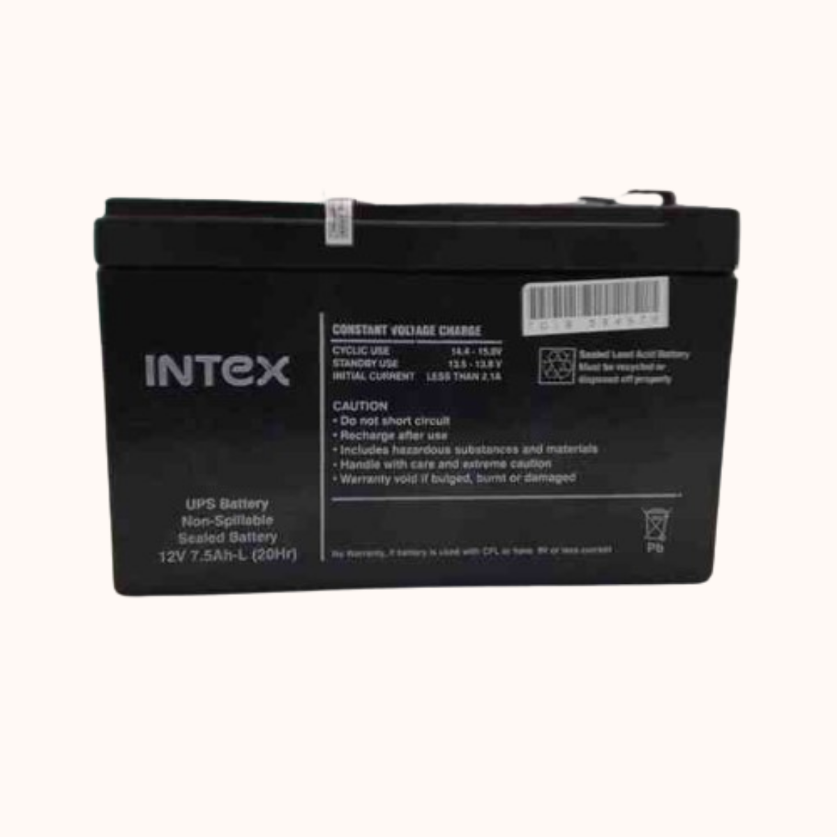 Refurbished Intex 12V 7.5 AH Intex UPS Battery (IT-1275)
