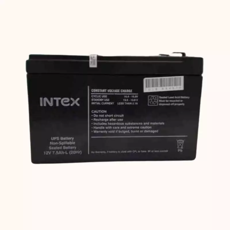 Refurbished Intex 12V 7.5 AH Intex UPS Battery (IT-1275)