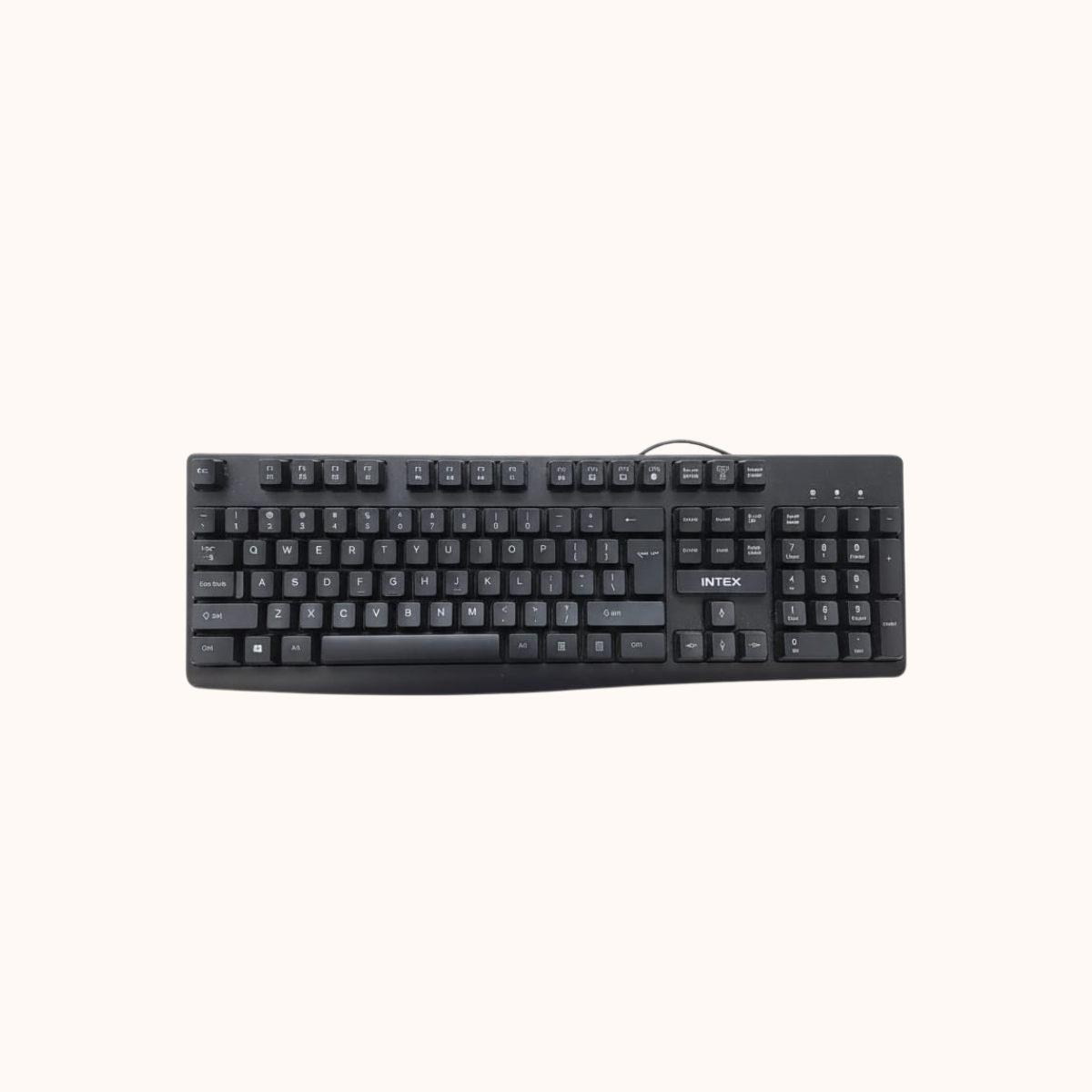 Refurbished Intex IT-KB334 Wired Gaming Keyboard and Mouse Combo with RGB Backlit Keys, Optical Wired Mouse, Spill Resistant Design
