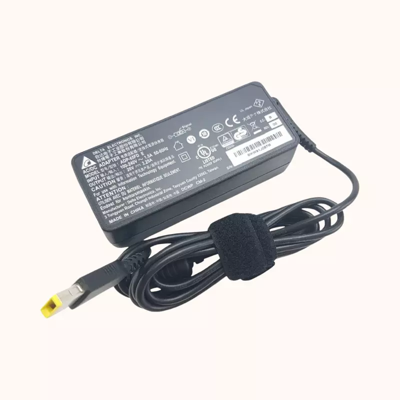 Refurbished Lenovo USB Slim Tip Rectangular Pin Laptop Adapter