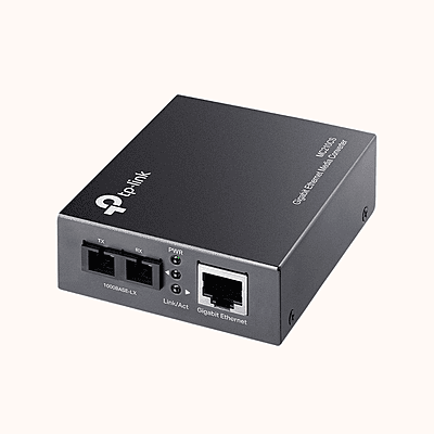 TP-Link Gigabit SFP to RJ45 Fiber Media Converter (MC210CS)Refurbished - Buy Online India
