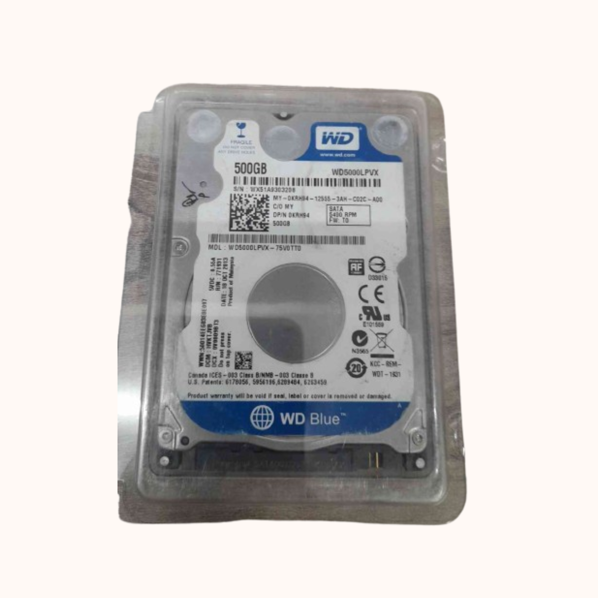 Refurbished WD SATA Hard Disk 500GB (WD5000LPCX)