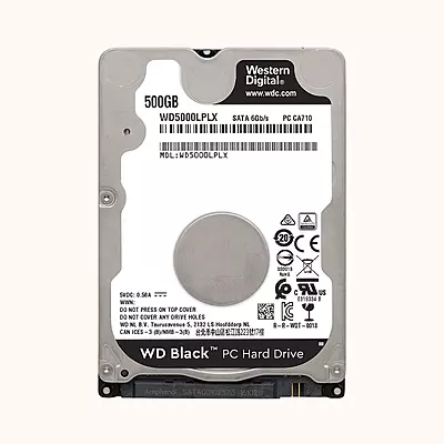 Refurbished Western Digital 500GB SATA 2.5 Hard Drive (WD5000LPLX-08ZNTT0)