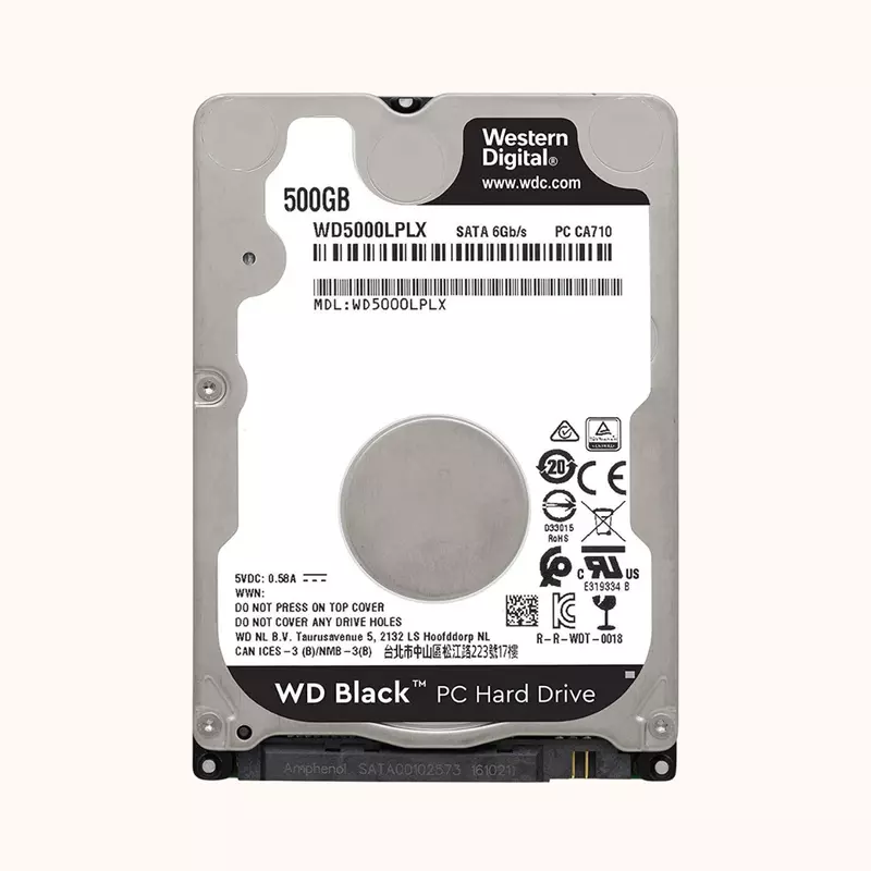 Refurbished Western Digital 500GB SATA 2.5 Hard Drive (WD5000LPLX-08ZNTT0)