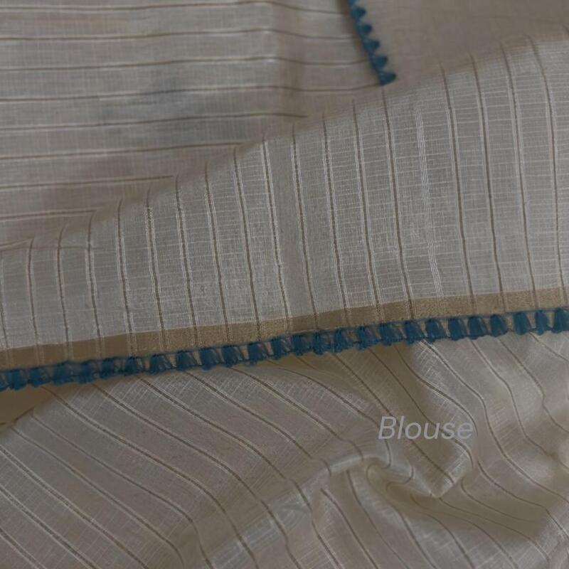 Regal Tussar Silk Embroidered Saree