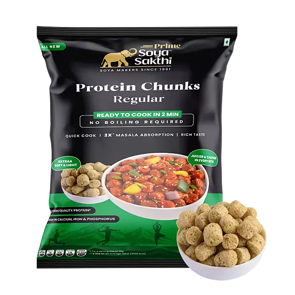 Soya Sakthi Prime Protein Chunks Regular-500g