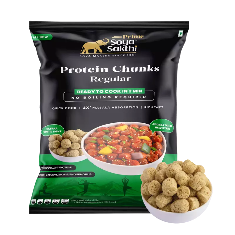 Soya Sakthi Prime Protein Chunks Regular-500g