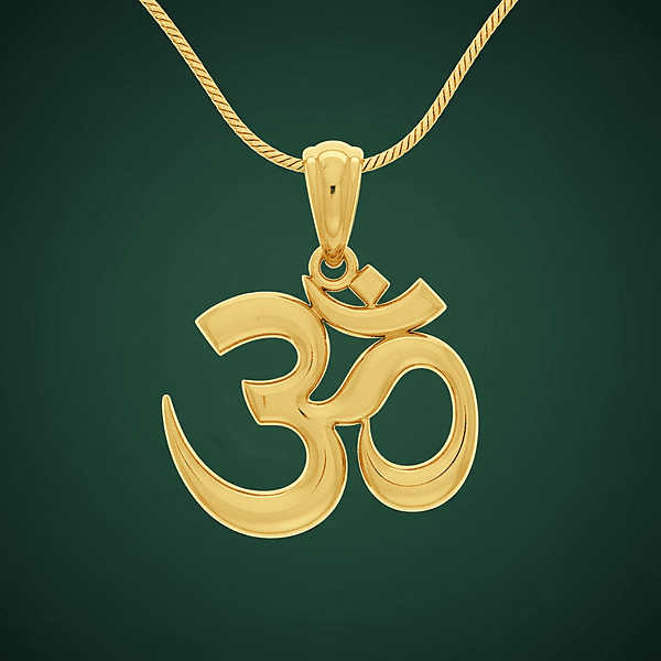 Om Solid Sculpt Pendant