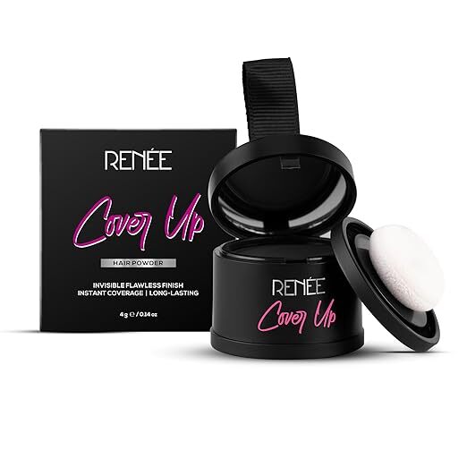 RENEE Cover-Up Hair Powder | Covers Grey Roots & Bald Spots |Fuller & Denser Look | 4gm
