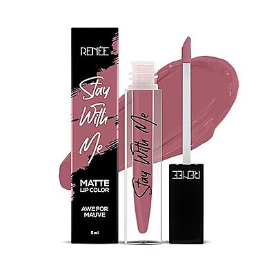 RENEE Stay With Me Matte Lipstick l Transfer Proof, Smudge & Waterproof | Long Stay | Matte Finish