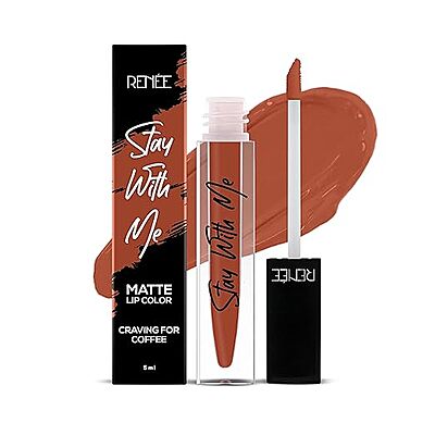 RENEE Stay With Me Matte Lipstick l Transfer Proof, Smudge & Waterproof | Long Stay | Matte Finish