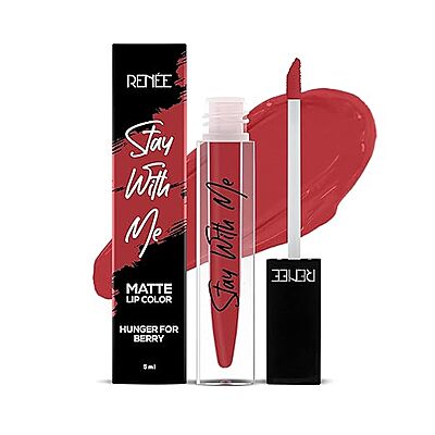 RENEE Stay With Me Matte Lipstick l Transfer Proof, Smudge & Waterproof | Long Stay | Matte Finish